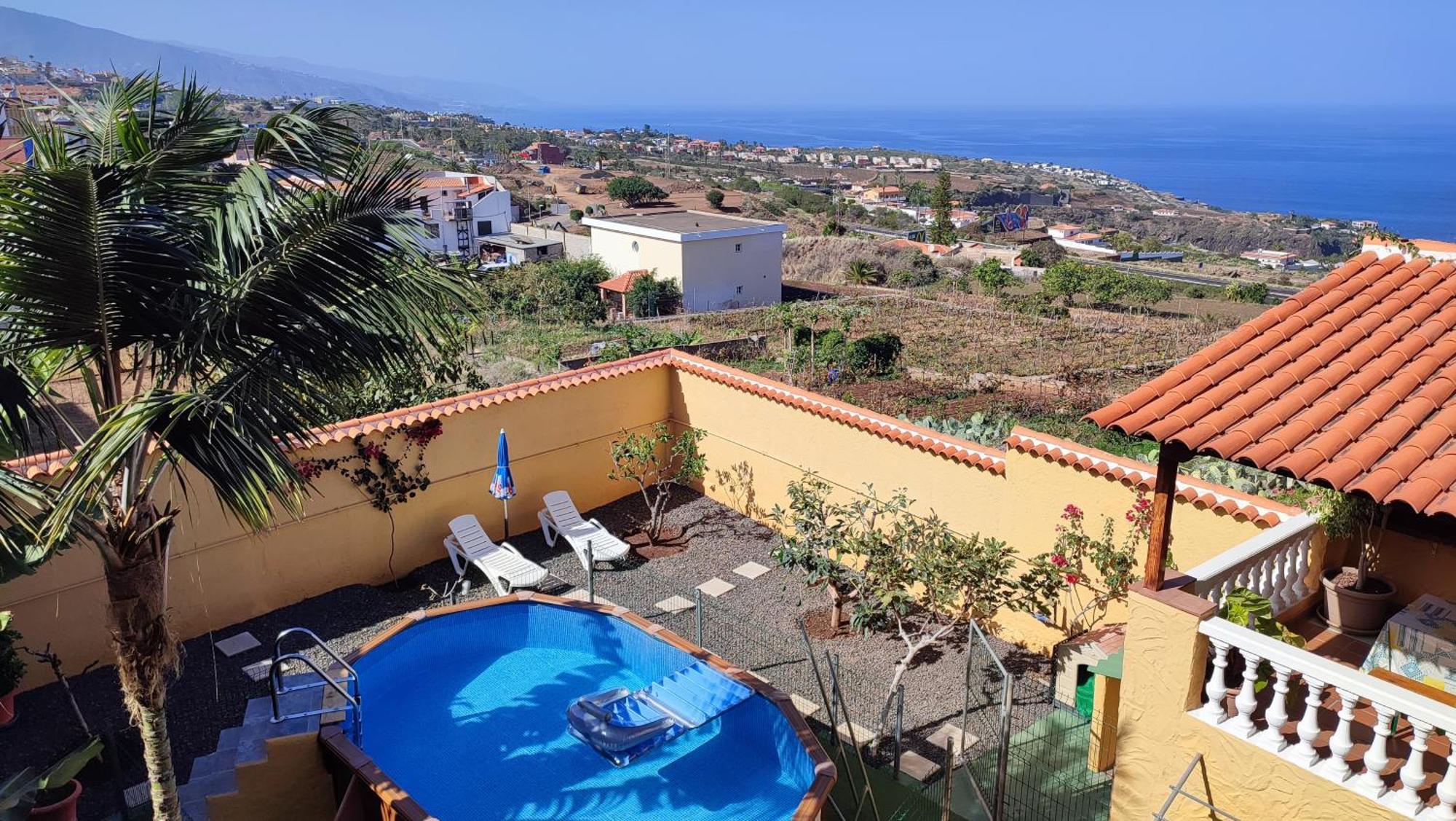Casa" Vistas Al Teide" Mar Piscina Privada Parking Cubierto Gratuito En Las Instalaciones Ла-Виктория-де-Асентехо Экстерьер фото