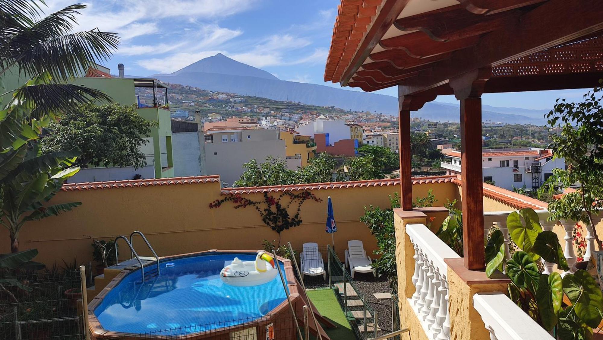 Casa" Vistas Al Teide" Mar Piscina Privada Parking Cubierto Gratuito En Las Instalaciones Ла-Виктория-де-Асентехо Экстерьер фото